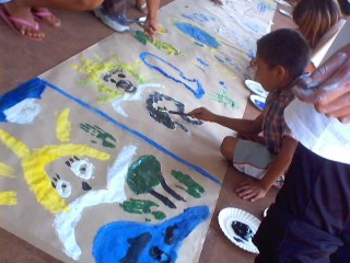 Laboratori Ygramul con i bambini Guarani Laboratori Ygramul con i bambini Guarani