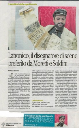 intervista allo Scenografo Domenico Latronico intervista allo Scenografo Domenico Latronico