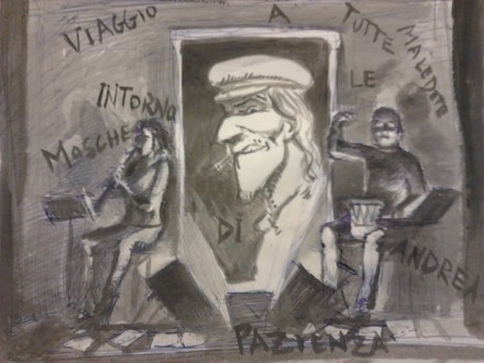 Disegno del pittore Stefano Cianti, omaggio da spettatore Disegno del pittore Stefano Cianti, omaggio da spettatore