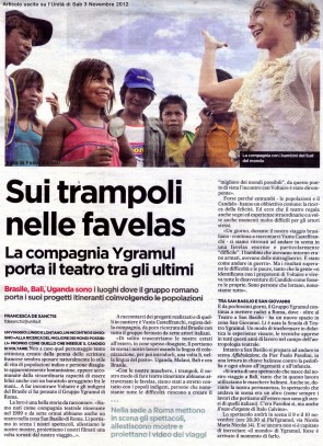Articolo uscito sul Manifesto legato al Viaggio Articolo uscito sul Manifesto legato al Viaggio